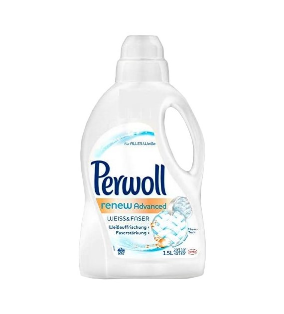 Perwoll Renew Advanced Weiss Faser Gel 20p 1,5L
