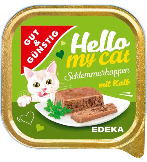G&G Hello My Cat Schlemmerhappen Kalb 100g