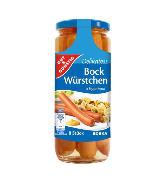 G&G Bock Wurstchen Eigenhaut Parówki 8szt 360/530g