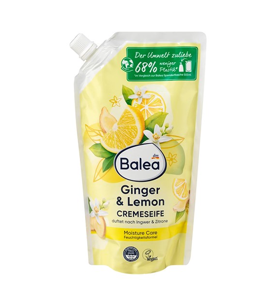 Balea Cremeseife Ginger Lemon Mydło Zapas 500ml