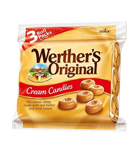Werther's Original Cream Candies 3x50g 150g