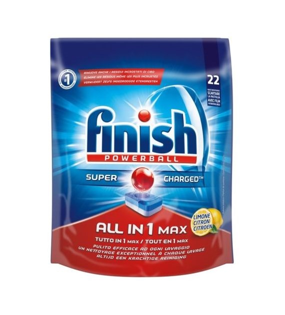 Finish All in 1 Max Tabs Citron 22szt 359g