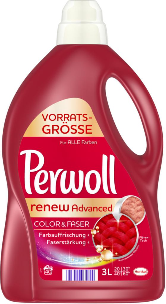 Perwoll Color & Faser Gel 40p 3L