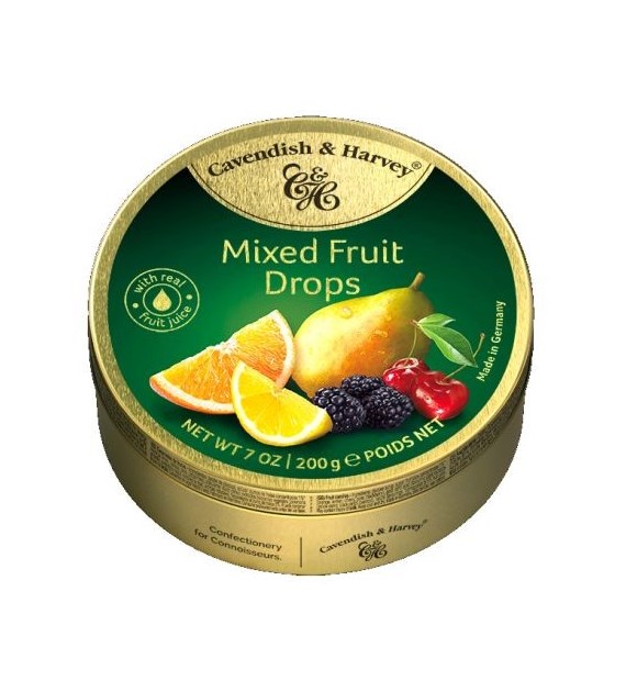 C&H Mixed Fruit z gruszką Drops 200g