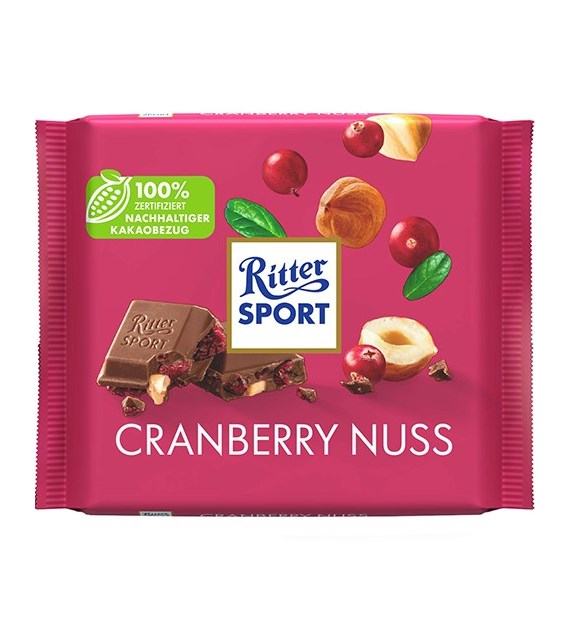 Ritter Sport Cranberry Nuss Czekolada 100g