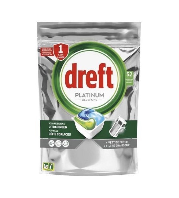 Dreft Platinum All in One Tabs 52szt 775g