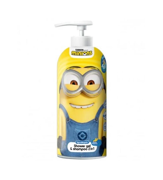 Minions Shower Gel & Shampoo 2in1 z Pompką 1L