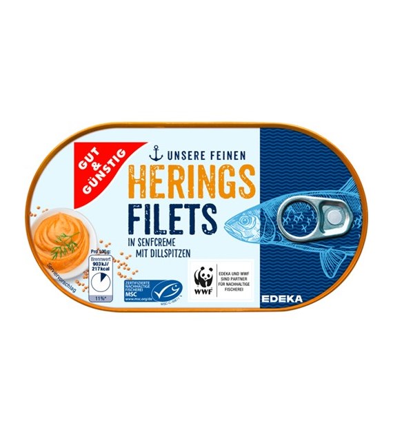 G&G Herings Filets Senfcreme mit Dillspitzen 200g
