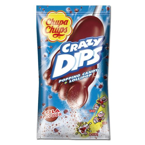 Chupa Chups Crazy Dips Cola Lizak 1szt 14g