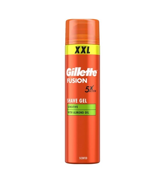 Gillette Fusion 5xAction Sensitive Shave Gel 240ml