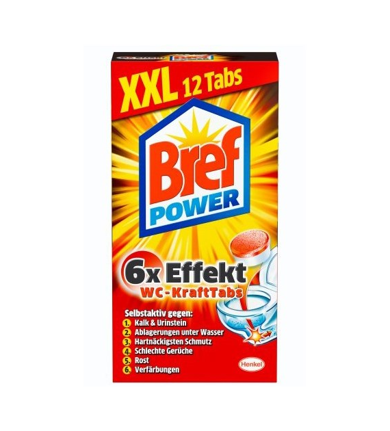 Bref 6xEffekt Power Tabs WC 12szt 300g