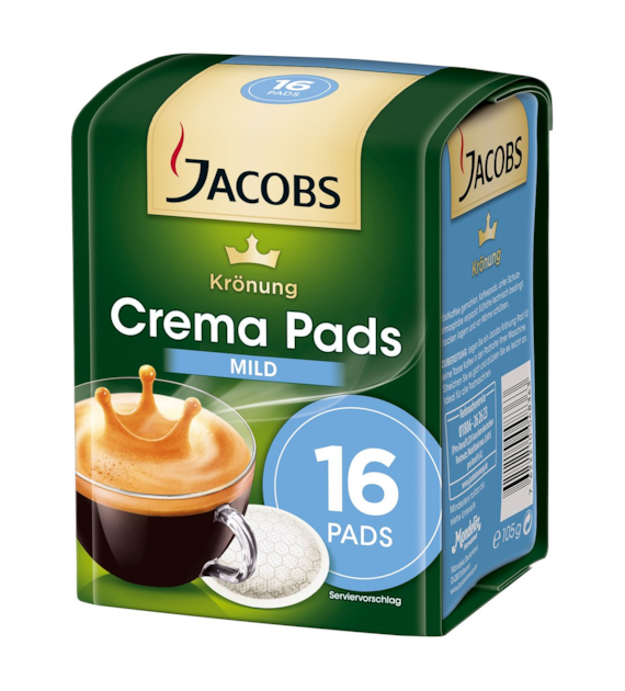 Jacobs Crema Pads Mild 16szt 105g
