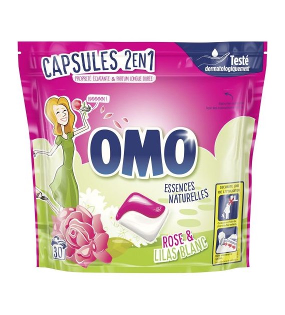 OMO Essences Naturelles Rose & Lilas Caps 30p 723g