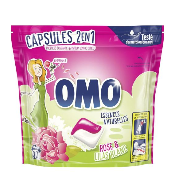 OMO Essences Naturelles Rose & Lilas Caps 30p 723g