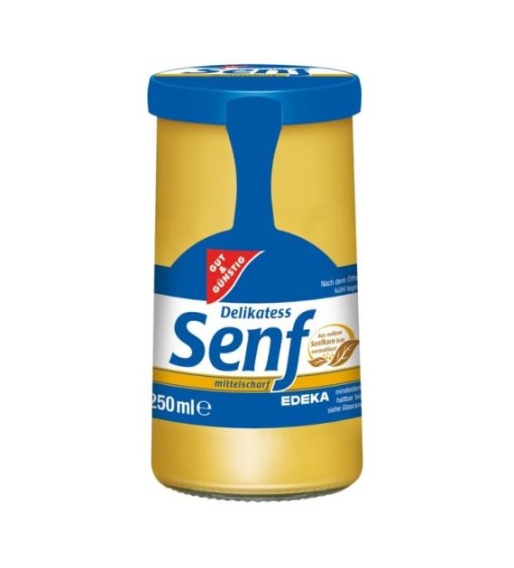 G&G Delikatess Senf Mittelscharf Musztarda 250ml