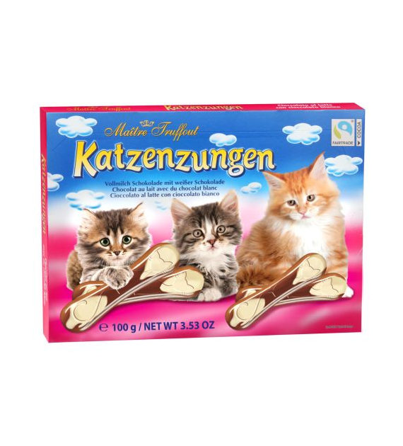 Maitre Katzenzungen Milk & White 100g