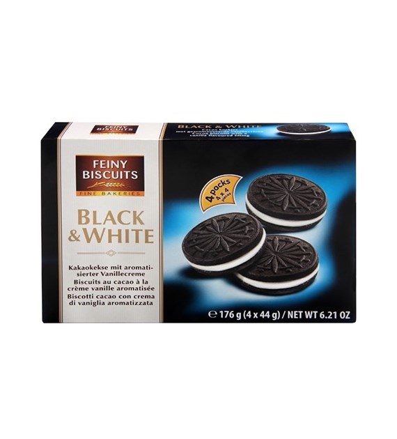 Feiny Biscuits Black White Ciastka 176g