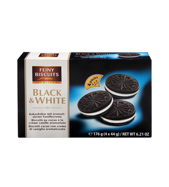 Feiny Biscuits Black White Ciastka 176g
