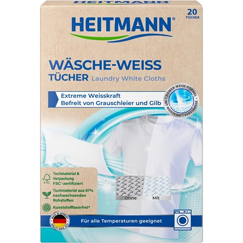 Heitmann Wasche Weiss Tucher Chusteczki 20szt