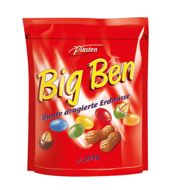 Big Ben Bunte Dragierte Erdnusse Czerwony 250g