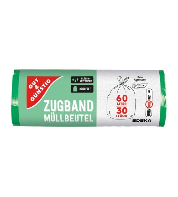 G&G Zugband Worki na Śmieci 60L 30szt
