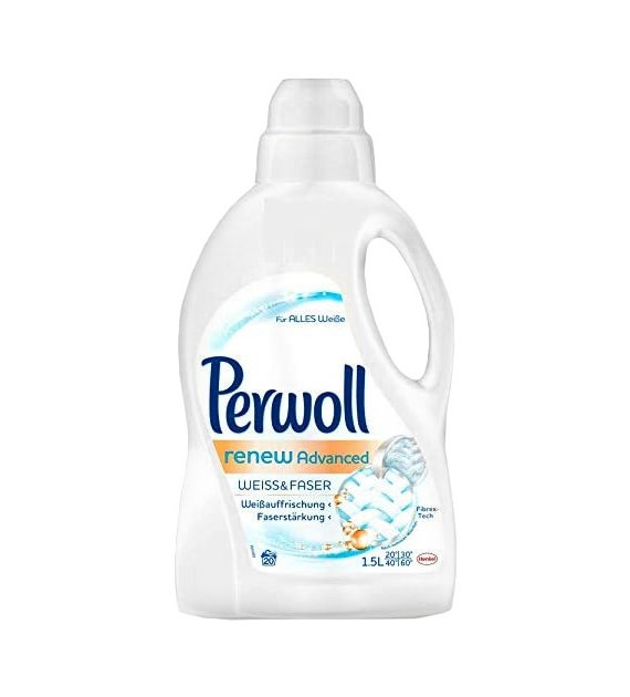 Perwoll Renew Advanced Weiss Faser Gel 20p 1,5L