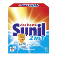Sunil 2in1 mit Kuschelweich Proszek 15p 1kg