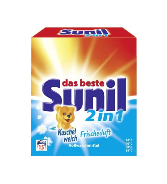 Sunil 2in1 mit Kuschelweich Proszek 15p 1kg