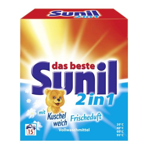 Sunil 2in1 mit Kuschelweich Proszek 15p 1kg