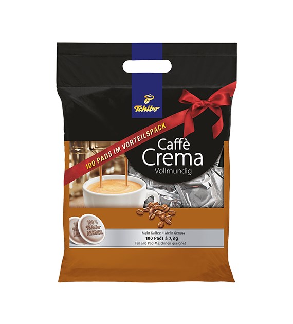 Tchibo Caffe Crema Vollmundig Pads 100szt 720g