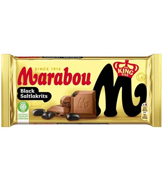 Marabou Black Saltlakrits Czekolada 220g