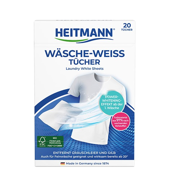 Heitmann Wasche Weiss Tucher Chusteczki 20szt