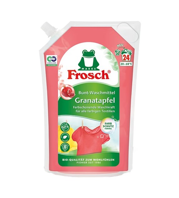 Frosch Granatapfel Bunt-Waschmittel Gel 24p 1,8L