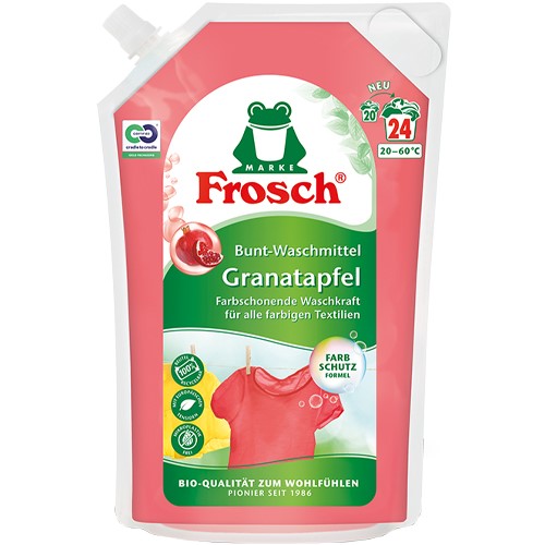 Frosch Granatapfel Bunt-Waschmittel Gel 24p 1,4L