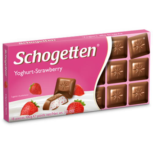 Schogetten Yoghurt-Strawberry Czekolada 100g