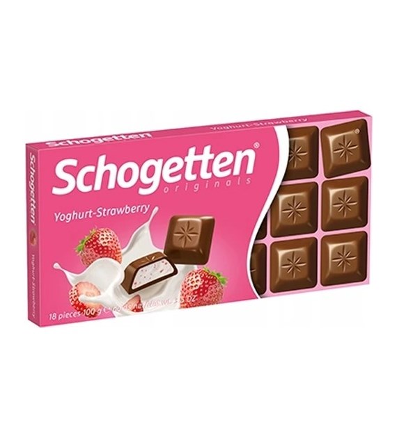 Schogetten Yoghurt-Strawberry Czekolada 100g