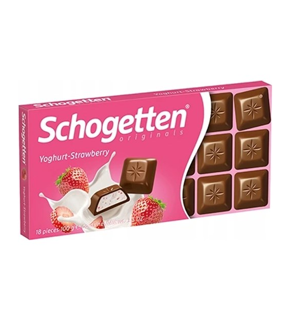 Schogetten Yoghurt-Strawberry Czekolada 100g