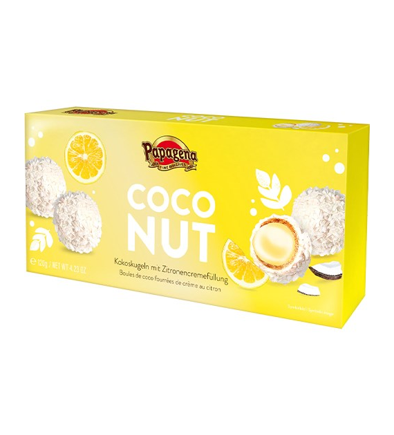 Papagena Coconut Zitronecreme Kulki Kokosowe 120g