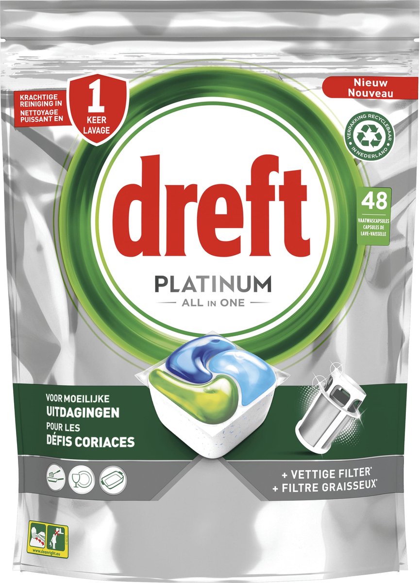 Dreft Platinum All in One Tabs 48szt 715g