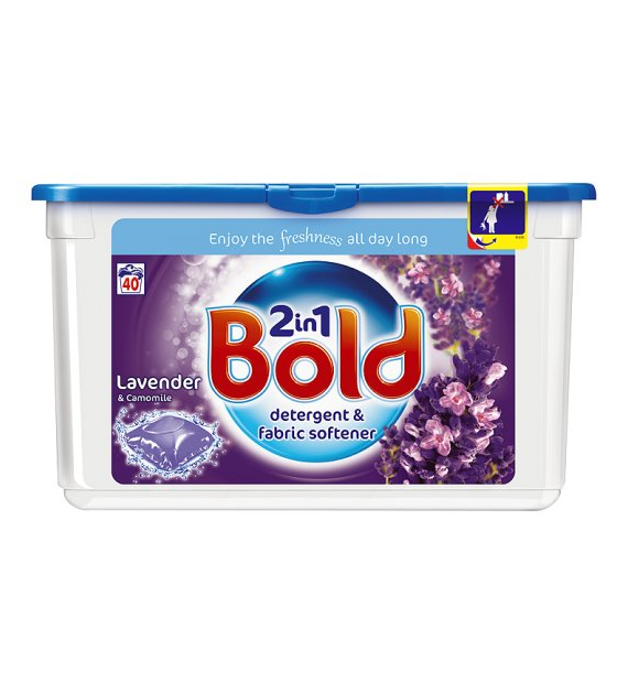 Bold 2in1 Lavender & Camomile Caps 40p 1,4kg