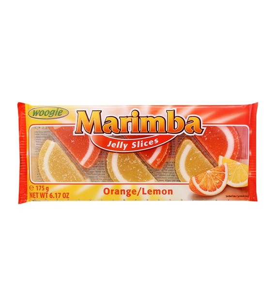 Woogie Marimba Galaretki Pomarańcza-Cytryna 175g