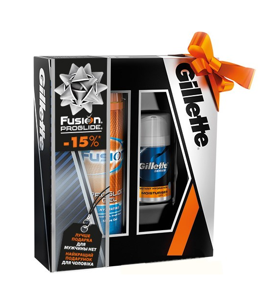 Gillette Fusion Proglide Gel 200ml + Balsam 50ml