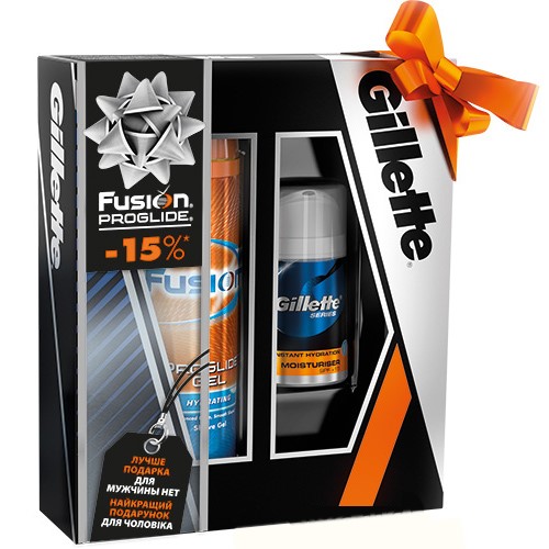 Gillette Fusion Proglide Gel 200ml + Balsam 50ml