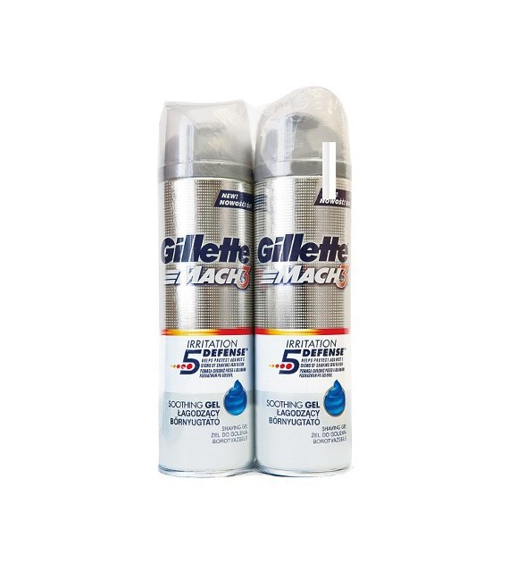 Gillette Mach3 Soothing Gel 2x200ml