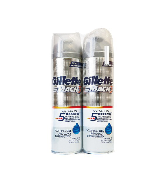 Gillette Mach3 Soothing Gel 2x200ml