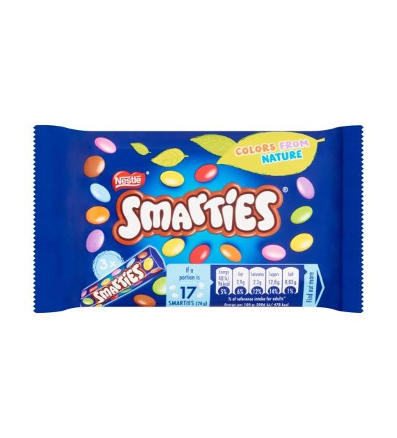 Smarties 3x38g 114g