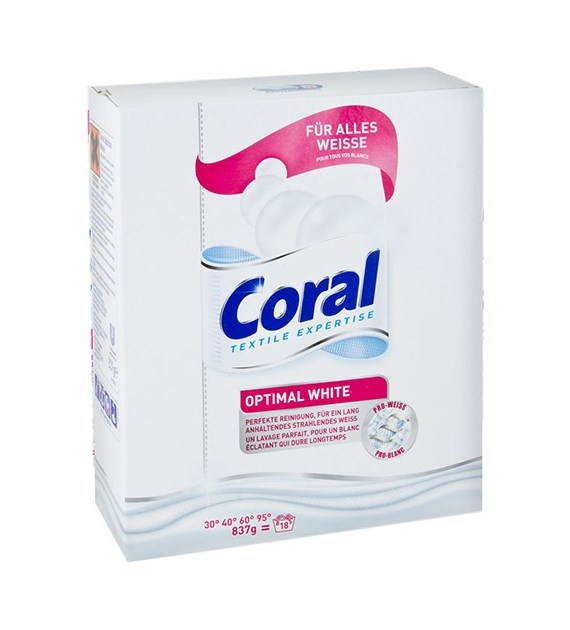Coral Optimal White Proszek 18p 837g