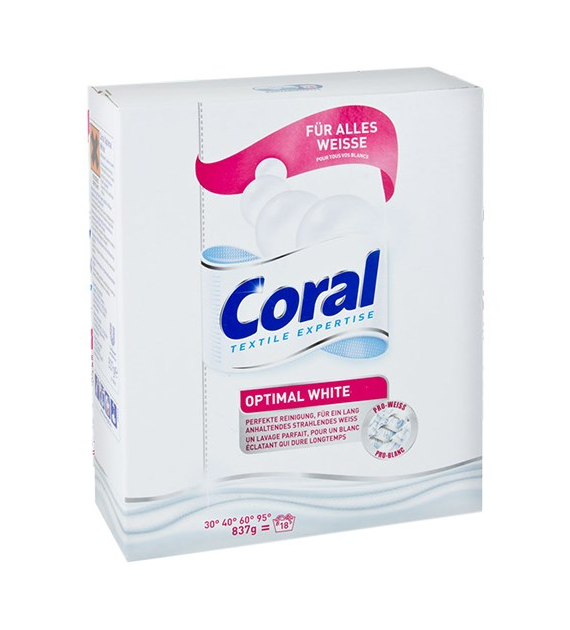 Coral Optimal White Proszek 18p 837g