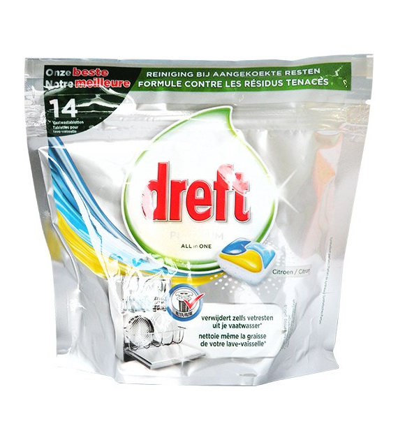 Dreft Platinum All in One Citron Tabs 14szt 236g