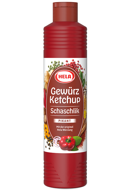 Hela Schaschlik Gewurz Pikant Ketchup 800ml - PRODUKTY ŚWIATOWYCH MAREK ...